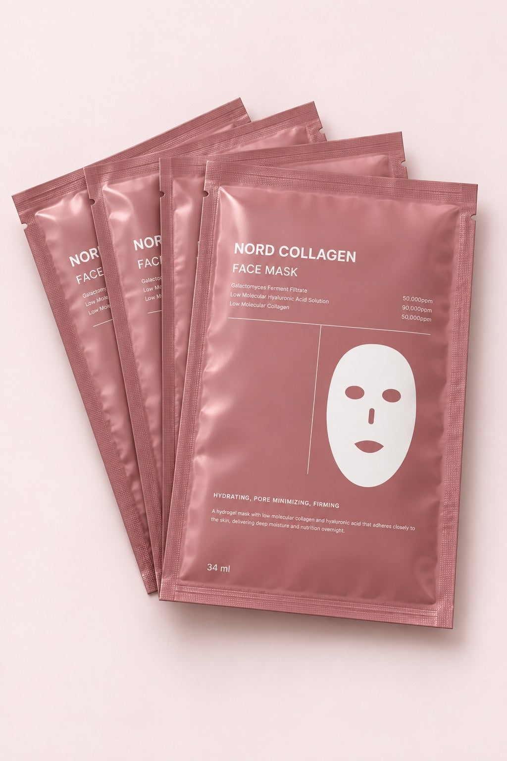 Fyra påsar Nord Collagen Face Mask